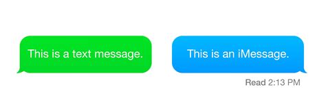 imessage is green.